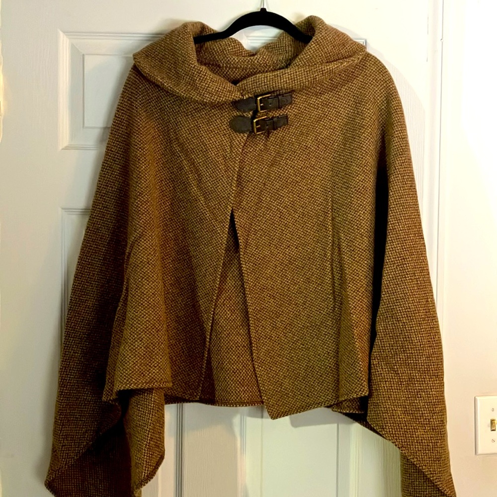 Ralph Lauren Tweed Poncho! Rare!